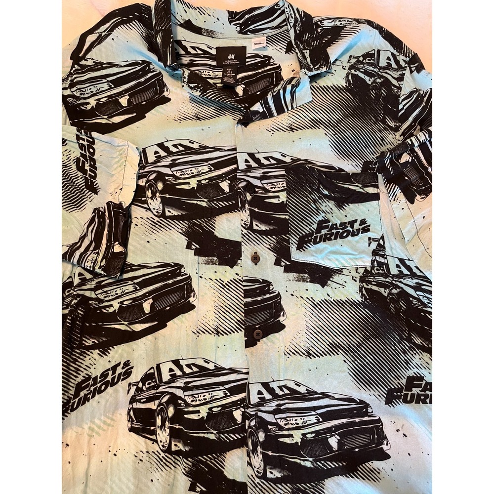 H&M Fast & Furious Button Up Shirt L‎